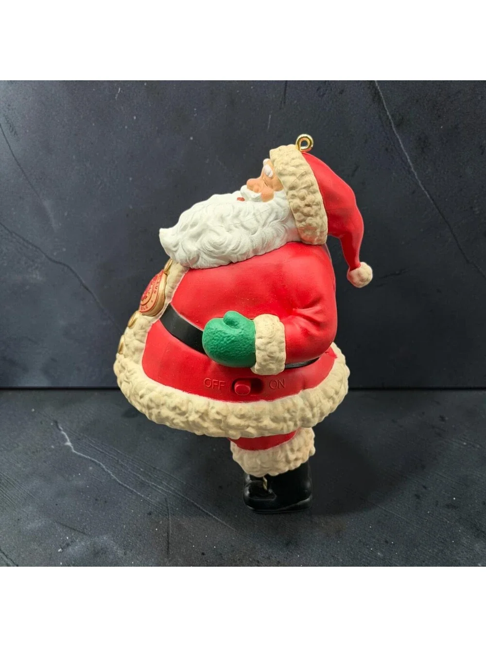 Vintage Santa Claus North Pole Electronic Christmas (NEEDS New Battery) 4.5”